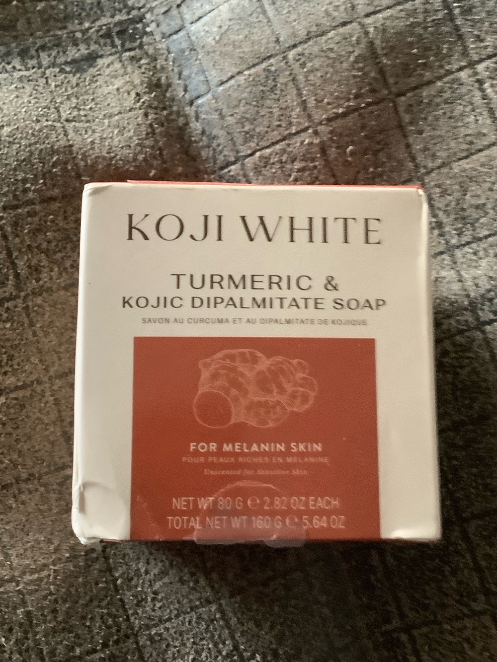 Koji White Turmeric & Kojic Dipalmitate Soap - Orange Bar